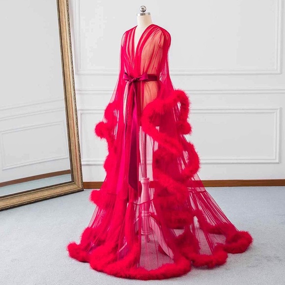 fancy silk robe